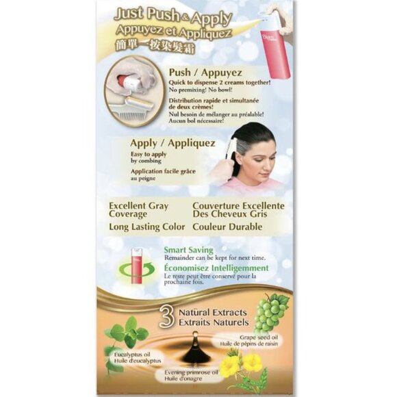 2 Pack Bigen One Push Cream "Just Push & Apply" No. 4 Medium Brown (2 Boxes) - Picture 4 of 11